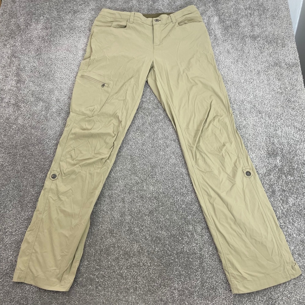 Patagonia Pants Womens 8 Quandary Roll Up Leg Hiking Outdoor Trail Tan